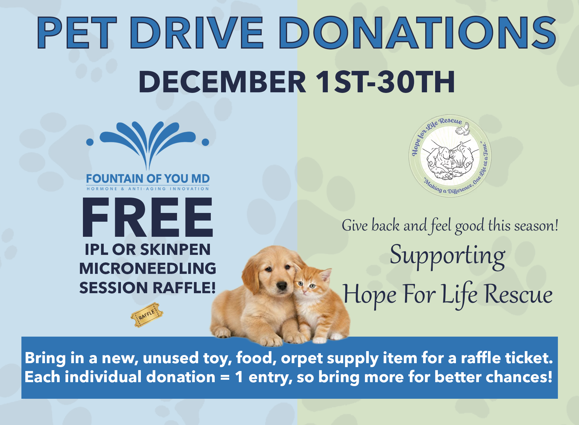 Fountain of You MD Hope For Life Charity Raffle